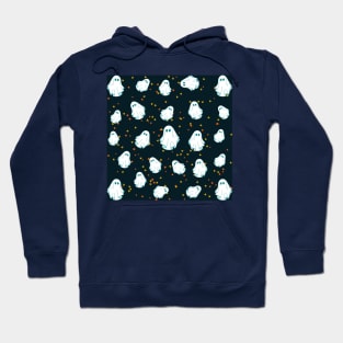 Halloween Ghosts Pattern Design Hoodie